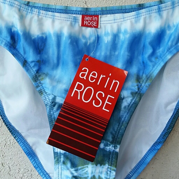 Blue Tie-dye Pattern Bikini Bottom - Picture 3 of 6